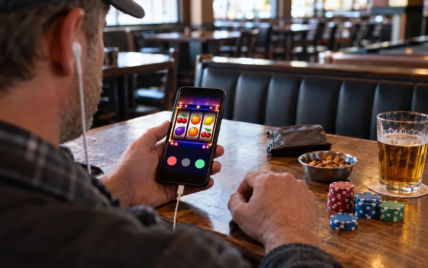 jackpot city contact in Canada with a casino phone and abstract call screen